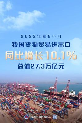 新華全媒+丨我國(guó)前8個(gè)月外貿(mào)進(jìn)出口同比增長(zhǎng)10.1% 新材料技術(shù)研發(fā)